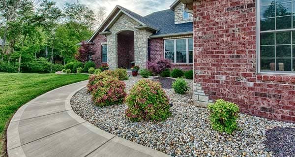Outdoor garden beautification for residential property